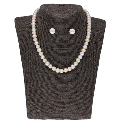 "Potato White Pearl Set - JPNM-2562 - Click here to View more details about this Product